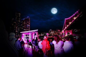 Midnight Moonlight Cruise - Brisbane's Art Boat